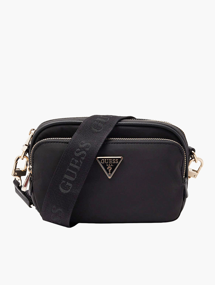 MyRunway | Shop GUESS Black Eco Gemma Crossbody Camera Bag for